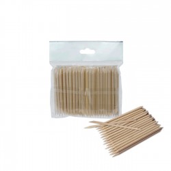 Betisoare de portocal pentru cuticule, Staleks 100 bucati 75 mm, art DOS-20/100